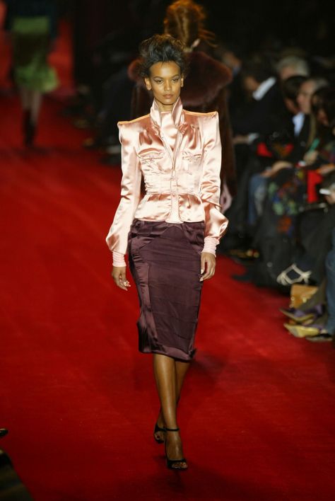 YSL fall 2004 Dream Wardrobe, Tom Ford, Yves Saint Laurent, Pencil Skirt, Saint Laurent, Ready To Wear, Fall Winter, Ford, Magazine