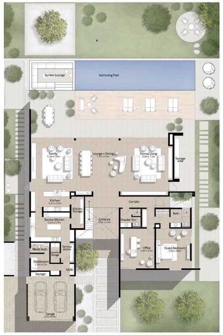 Dubai Hills Villa, Dubai Hills, Classic House Design, Modern Villa Design, Architectural Presentation, Villa Plan, Architectural Floor Plans, House Plan Gallery, Architectural Design House Plans