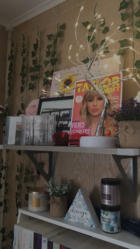 Taylor Swift Shrine, Bedroom Inspo, Change The World, Sweater Weather, Bedroom Ideas, Taylor Swift, Swift, Bedroom