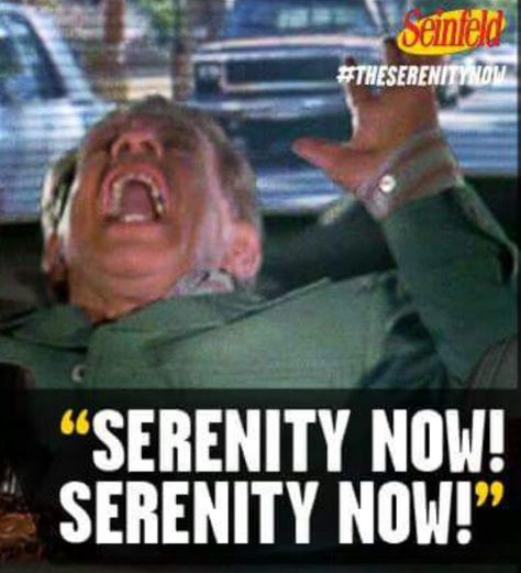 Serenity now Serenity Now, Seinfeld, Best Tv Shows, Best Tv, I Laughed, Funny Memes, I Hope, Tv Shows, Memes