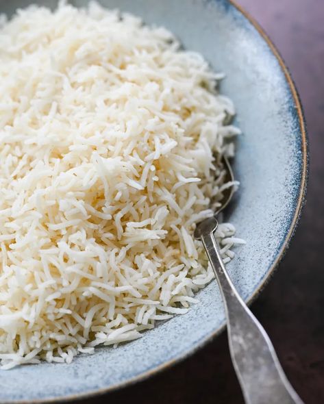 Perfect Basmati Rice - Once Upon a Chef Current Recipes, Basmati Rice Recipes, Homemade Caesar Salad Dressing, Grilled Turkey Burgers, Once Upon A Chef, Cooking Basmati Rice, Indian Dinner, Rice Side, Rice Side Dishes