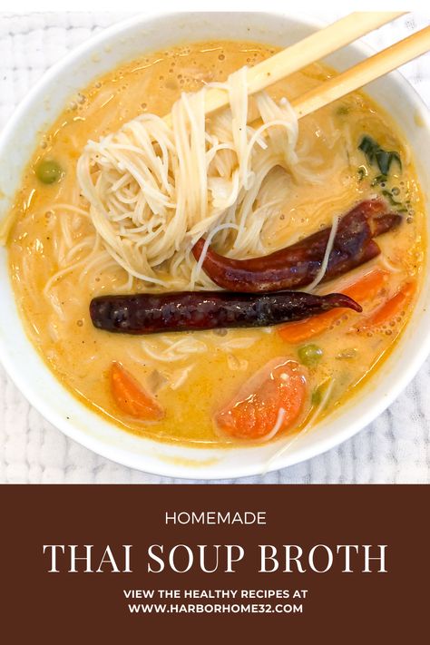 Thai Broth Soup Recipes, Thai Broth Soup, Thai Broth, Brothy Soup Recipes, Bone Broth Soup Recipes, Thai Soup Recipes, Bone Broth Soup, Grain Free Breakfast, Broth Soup