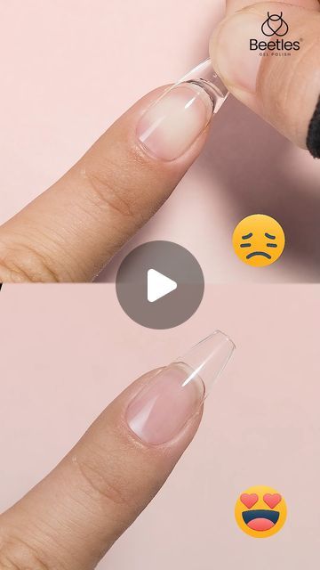 Beetles Gel Polish on Instagram: "💅Tired of making a mess underneath when applying nail tips?
Try this hack!

✨Using Beetles Pre-shaped Medium Coffin Nail Tips 

#beetlesgelpolish #nailtips #nailglue #nailextensions #gelxnails #naillamp #nailhacks #nailtech #nailtutorial" Press On Hacks, Beetle Gel Nail Polish Ideas, Applying Nail Tips, Beetles Gel Polish Ideas, Beetles Gel Polish, Medium Coffin, Nail Extensions, Nail Tutorials, Beetles