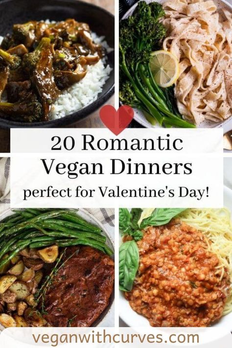 Show your love and appreciation with these romantic vegan dinners. If you're lucky enough to find that special someone to share a plant based meal with, show them your appreciation with these romantic vegan dinners! Not only do these recipes say "I Love You" to your partner, but it said "I Love You" to the animals and planet! Perfect for Valentine's Day, date night, or Self Care Saturdays! Romantic Vegetarian Dinner For Two, Romantic Vegetarian Dinner, Date Night Dinner Recipes, Saturday Routine, Dinner Date Recipes, Plant Based Meal, Vegan Ground Beef, Couples Dinner, Night Dinner Recipes