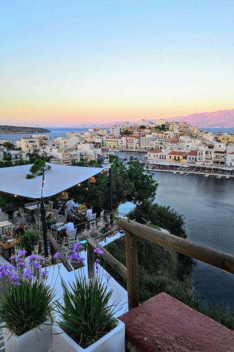 Agios Nikolaos Crete, Crete Beaches, Crete Island Greece, Loud Music, Crete Island, Beach At Night, Bars And Clubs, Greece Holiday, Greece Wedding