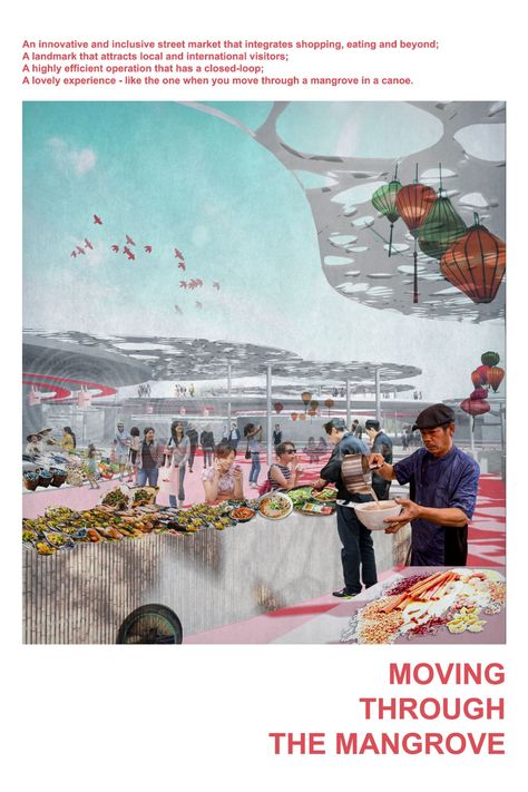 Rejuvenating the street markets of Vietnam. Wet Market Architecture, Wet Market Design, Urban Market Architecture, Market Architecture Concept, Public Market Architecture, Market Design Architecture Concept, Street Market Architecture, Local Market Design, Street Market Design