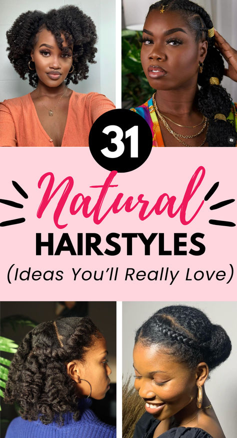 This post includes Cute Natural Styles Black Women and I've also included 4C hairstyles. So, if you're looking for two ponytail natural hair or cute hairstyles for natural black hair - this is it. This post also includes hairstyles to do with your natural hair, I've included two ponytails, half up half down natural hair. Natural Hair Styles Photos, Natural Hairstyles For Black Women Rainy Day, 4c Natural Hairstyles Short Half Up Half Down, Low Heat Hairstyles Natural Hair, Natural Hairstyles For The Office, Natural Hair Styles Professional, 4c Hair Blowout Curls, Black Woman Professional Hairstyles, Protection Hairstyles For Natural Hair