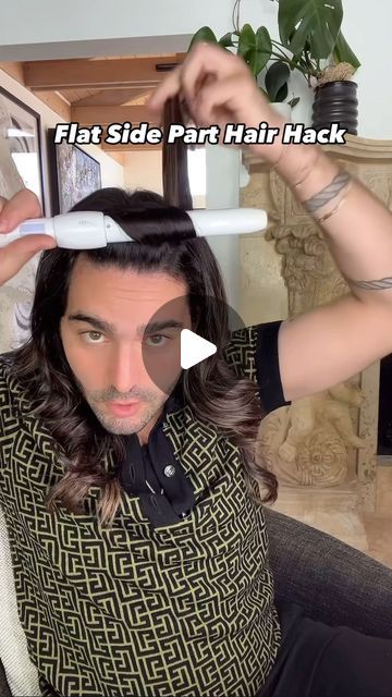 Matt Newman on Instagram: "loose waves with a big #sidepart is the MOST commonly requested #hairstyles during the holiday season! If u have a hard time getting the front pieces to be tall- try this little reverse button hair hack! #hairtutorial #curlingiron #hairreels" Loose Waves With Bangs, How To Style The Front Of Your Hair, How To Add Volume To Front Of Hair, Volumous Hair Styles, Best Way To Volumize Hair, How To Curl Long Bangs, How To Style Front Of Hair, How To Blow Out Medium Length Hair Round Brush, How To Volumize Straight Hair