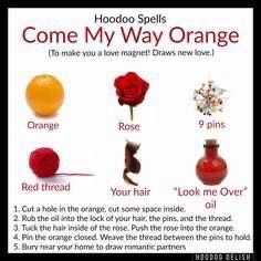 Come To Me Oil Recipe, Hoodoo Love Spell, Come To Me Spell, Come To Me Oil, Orange Spell, Hoodoo Conjure Rootwork, Hoodoo Magic, Hoodoo Conjure, Hoodoo Spells