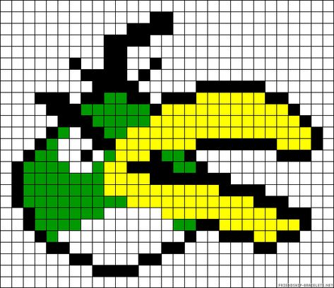 Angry Bird Green Bird Perler Bead Pattern Birds Pixel Art, Perler Bead Mario, Stitching On Paper, Nerd Crafts, Birds Pattern, Fuse Bead Patterns, Graph Patterns, Pixel Art Templates, Hama Beads Patterns