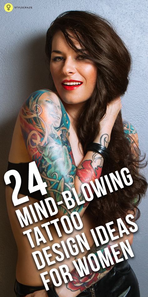 24 Mindblowing Tattoo Designs For Girls Cute Female Tattoos Ideas, Crush Tattoo, Tattoo Designs For Female, Feminine Women With Tattoos, Cool Female Tattoos, Cute Female Tattoos, Best Female Tattoos, Vintage Tattoos For Women, Do All Things With Love Tattoo