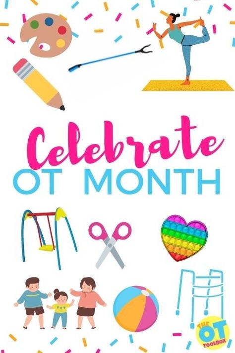 April is occupational therapy month! Occupational therapists (OTs) and occupational therapy assistants (OTAs) help patients to participate in every day occupations! We help people do the things that occupy others’ time. We help others do the things that matter most to them It’s all of the most meaningful activities a person desires and needs to participate in for daily life. Occupational Therapy Month Ideas, Kinesthetic Learning Activities, Auditory Processing Activities, Occupational Therapy Month, Handwriting Games, Vestibular Activities, Letter Formation Activities, Sensory Integration Therapy, Coordination Activities