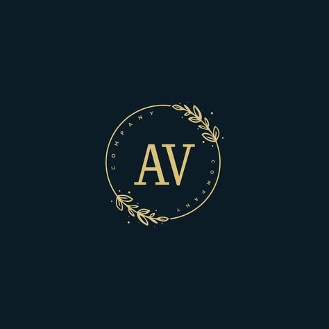 Initial AV beauty monogram and elegant logo design, handwriting logo of initial signature, wedding, fashion, floral and botanical with creative template. Av Logo Design, Av Logo, Create A Logo Free, Design Handwriting, Handwriting Logo, Handwritten Logo, Elegant Logo Design, Kalamkari Painting, Wedding Monogram