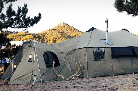 Cabela’s Tent Mansion is Bigger Than Most Apartments Outfitter Tent, And So It Begins, Camping Glamping, On The Road Again, Camping Ideas, Camping Survival, Camping Experience, Family Camping, Camping And Hiking