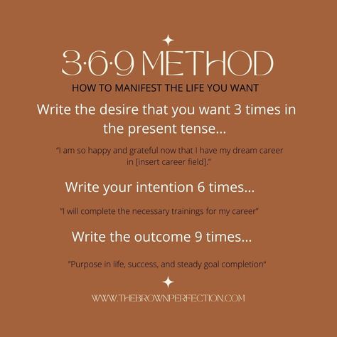 Manifestation 101: 3•6•9 Method 369 Manifestation, Vie Motivation, Spiritual Manifestation, Manifestation Journal, Manifesting Money, Money Affirmations, Manifestation Affirmations, Manifestation Quotes, Subconscious Mind