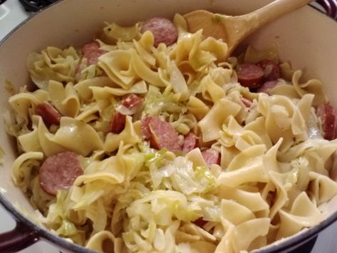 Cabbage With Noodles, Cabbage And Smoked Sausage, Sausage Noodles, Cabbage Noodles, Sautéed Cabbage, Sausage Cabbage, Cabbage And Noodles, Sauteed Cabbage, Cabbage And Sausage