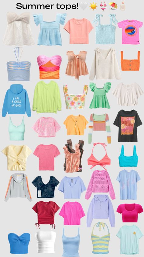 #preppy #aesthetic #fyp #outfit #outfitinspo #tops #summer #beach Simple Beach Outfit, Cutesy Clothes, Must Have Outfits, Preppy Tops, Summer Vision Board, Dream Beach Wedding, Summer Vision, Preppy Beach, Preppy Fits