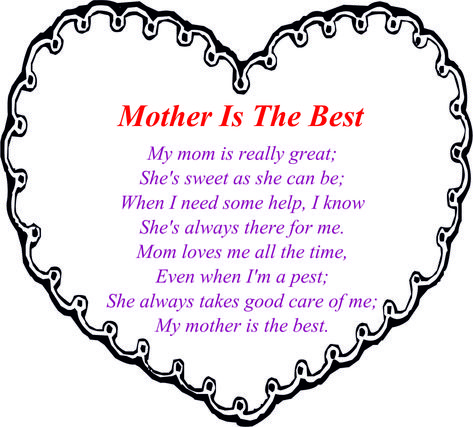 Short Mothers Day Poems, Kids Crafts Toddlers, Happy Mothers Day Poem, Mother Song, Diy Mother's Day Crafts, Mother's Day Projects, Mom Poems, Mothers Day Poems, Mother Poems