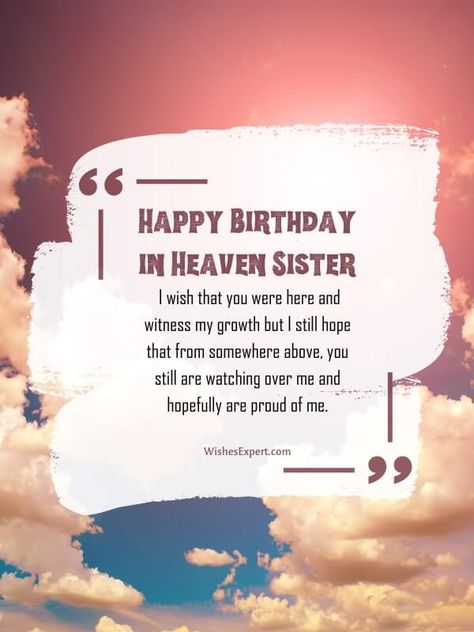 Celebrate the memory of your beloved sister with heartfelt happy birthday wishes in heaven. These touching messages honor her spirit and keep her love alive in your heart. 🌹✨ Heavenly Birthday Sister, Happy Heavenly Birthday Sister, Happy Birthday In Heaven Sister, Heaven Birthday, Birthday Wishes For Uncle, Birthday Wishes In Heaven, Sister In Heaven, 21st Birthday Wishes, Today Is Your Birthday