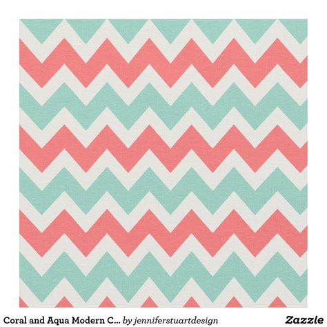 Coral And Aqua, Moroccan Fabric, Coral Aqua, Chevron Fabric, Eco Friendly Fabric, Chevron Pattern, Beautiful Quilts, Home Decor Fabric, Accessories Unique