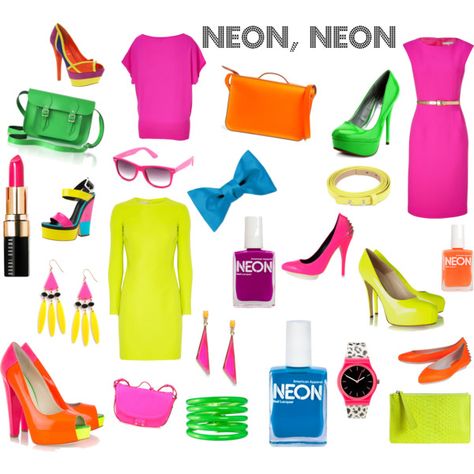 fluo, fluo & flashy!!! -Fluo neon party Neon Accessories Outfit, Diy Neon Clothes, Neon Colors Outfits, Neon Outfit Ideas, Neon Inspiration, Neon Clothes, Neon Clothing, Orlando Fashion, Neon Accessories