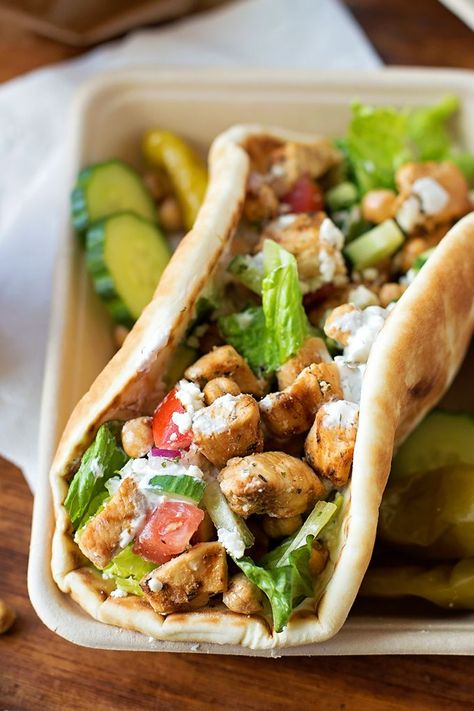 Flavorful Grilled Greek Chicken Pitas | lifemadesimplebakes.com Grilled Chicken Pita Sandwich, Grilled Chicken Pita Recipes, Grilled Chicken Pita, Greek Chicken Pita, Chicken Pitas, Greek Grilled Chicken, Chicken Pita, Pita Sandwiches, Favorite Salad