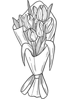 Embrace the beauty of nature with our tulip coloring pages. These pages feature elegant and vibrant tulip blooms in various forms and colors. Whether you're a fan of gardening or simply appreciate the simplicity of flowers, these pages offer a colorful and botanical journey. Let your colors bloom like tulips in spring! 🌷🌿🎨 #TulipArtistry Coloring Pages Ideas, Bouquet Of Tulips, Tulip Drawing, Pages Ideas, Coloring Page Free Printable, Skyline Painting, Drawing Journal, Tulip Bouquet, Rose Drawing