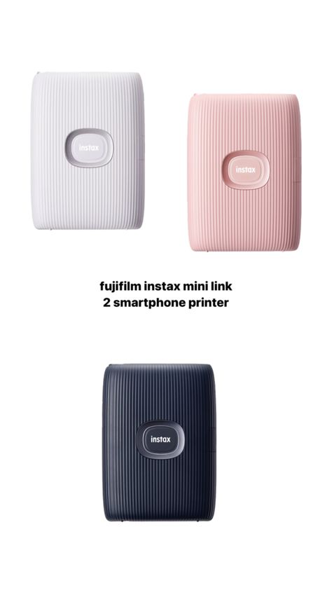 fujifilm instax mini link 2 smartphone printer #aesthetic #polaroid #wishlist Printer Aesthetic, Polaroid Printer, Instax Printer, Aesthetic Polaroid, Smartphone Printer, Fujifilm Instax, Instax Mini, Fujifilm Instax Mini, Christmas Wishlist