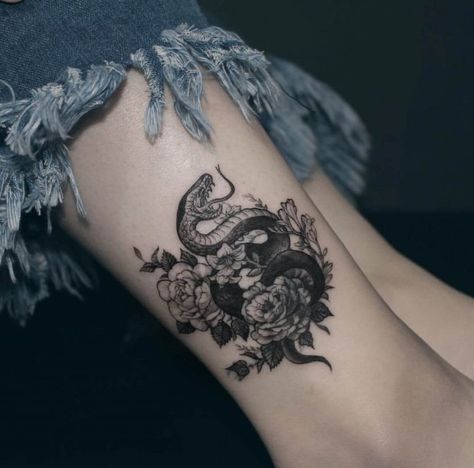 36+ Best Snake And Flower Tattoo Designs & Meanings | PetPress Snake And Flower Tattoo, Ankle Tattoo Cover Up, Snake Tattoo Meaning, Moose Tattoo, Deer Tattoo Designs, Small Snake Tattoo, Turtle Tattoo Designs, Flower Tattoo Drawings, Snake Tattoo Design