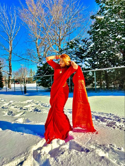 Snow time in Qc Snow Time, Saree, Quick Saves