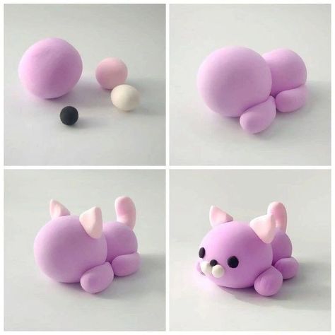 Clay Crafts For Kids Easy Diy, Plasticine Animals, Small Clay Ideas Easy, Cute Small Clay Ideas, Clay Date Ideas Easy, Clay Date Ideas, Easy Modeling Clay Ideas, Plasticine Ideas, Clay Date