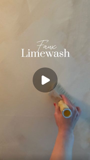 Limewash Paint Technique, Painting With 2 Colors, How To Do Lime Wash Walls, Brushed Wall Paint, Green Limewash Wall Living Room, Lemon Wash Wall, Lime Wash White Walls, Lime Wash Hallway, Lime Wash With Regular Paint