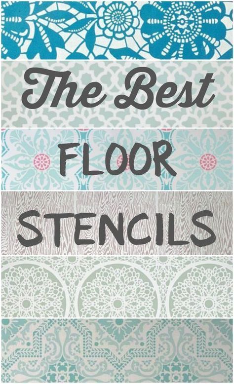 The best floor stencils for stenciling your wood or concrete floors.  Plus helpful tips for creating your own stenciled floors. Stenciled Floors, Stenciled Concrete Floor, Floor Stencil, Floor Stencils, Stencil Concrete, Painted Wood Floors, Painted Concrete Floors, Painting Tile Floors, Painted Floor