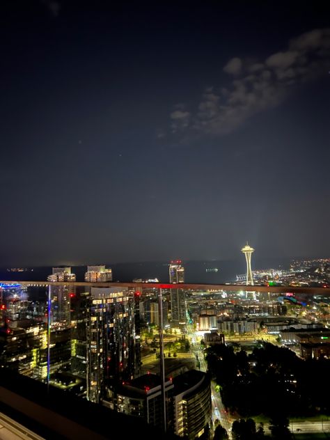 Usa Life, Snap Story, Space Needle Seattle, Seattle City, Fake Pictures, Google Earth, Night Aesthetic, City Aesthetic, Space Needle