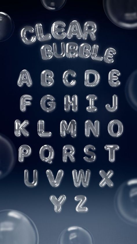 Clear bubble alphabets Pinterest banner | premium image by rawpixel.com / Tanat Chittirungsan Bubbly Fonts Alphabet, Bubble Font Canva, Pinterest Font, Bubble Fonts Alphabet Graffiti, Canva Fonts Free, Fonts Bubble, Font Wallpaper, Pinterest Banner, Bubble Type