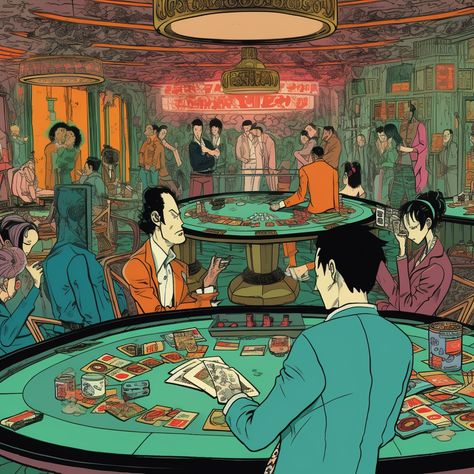 Gambling Table, Casino Art, Yakuza Game, Gambling Art, High Culture, Online Casino Bonus, Casino Royale, High Stakes, Mythology Art