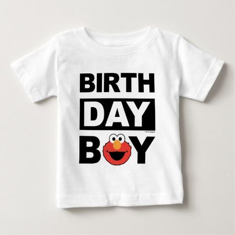 Elmo Birthday Party Boy, Elmo Birthday Party, Sesame Street Elmo, Nana T Shirts, Sesame Street Birthday Party, Birthday Cute, Elmo Party, Sesame Street Party, Elmo Birthday