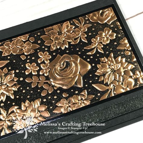 Embossing Folder Techniques - Melissa's Crafting Treehouse Cards Made With Embossing Folders, Drapery Fold Cards, Card Making Ideas Easy, Card Embossing, Heat Embossing, Embossing Techniques, Country Floral, Card Making Tips, Scrapbooking Techniques