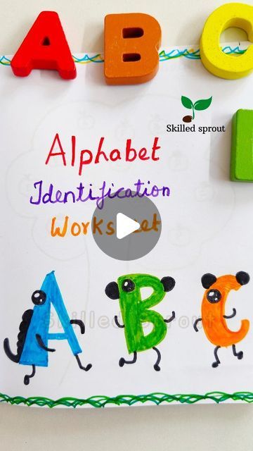 SkilledSprout || Parenting and Homeschooling on Instagram: "Alphabet identification worksheet for Pre-KG & LKG kids📚✨🌱

#viral #reels #alphabet #prekg #lkg #english #worksheets #alphabetlearning #preschool" Alphabet Matching Worksheets Preschool, Identification Of Alphabets, Lkg Ukg Activities, Lkg Worksheets Activities English, Lkg Activity Ideas, Lkg Worksheets English, Lkg Activities, Lkg English Worksheet, Lkg Worksheets