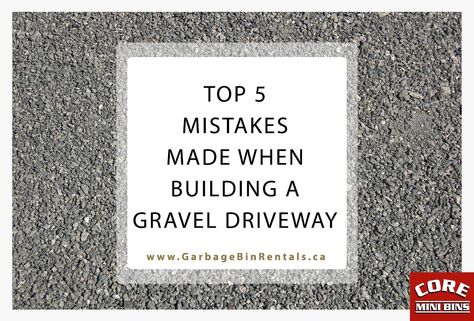 Top 5 Mistakes Made When Building A Gravel Driveway.  More Canadian driveways than ever before are being filled with gravel as an effective, stable material. The benefits of building a gravel driveway are well-established. They’re more affordable than a paved driveway and have an equal lifespan.  As a material, gravel may be particularly attractive especially if you don’t mind the upkeep and maintenance required.   Continue reading here: Dg Driveway Ideas, Cottage Gravel Driveway, Gravel And Cement Driveway, Edge Gravel Driveway, Pea Gravel Driveway Edging, Gravel Grid Driveway, Gravel Driveway Drainage, Edging For Gravel Driveway, Gravel Driveway Ideas Cheap