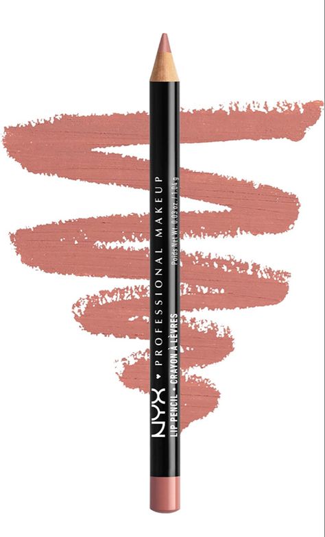 Nyx Liner, Nyx Lip Pencil, Nyx Slim Lip Pencil, Nyx Lip Liner, Natural Pink Lips, Makeup Ulta, Nyx Lip, Lip Liner Pencil, Olive Skin Tone