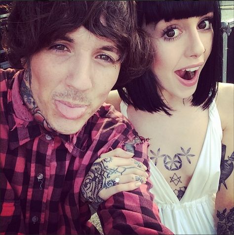 Hannah Pixie Snowdon, Wedding Tumblr, Hannah Pixie, Hannah Snowdon, New Zealand Tattoo, Band Lyrics, Oli Sykes, Oliver Sykes, Inked Magazine