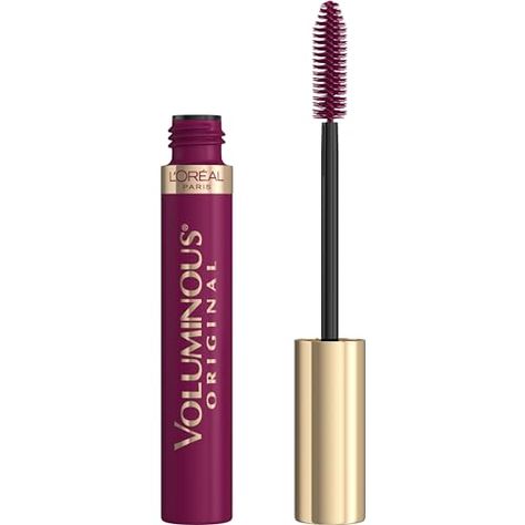 L'Oreal Paris Makeup Voluminous Original Mascara, Deep Burgundy, 0.26 Fl Oz Burgundy Mascara, Green Eyes Pop, Full Eyelashes, Smudge Proof Eyeliner, Voluminous Mascara, Paris Makeup, Bold Eyes, Best Mascara, Eye Mascara