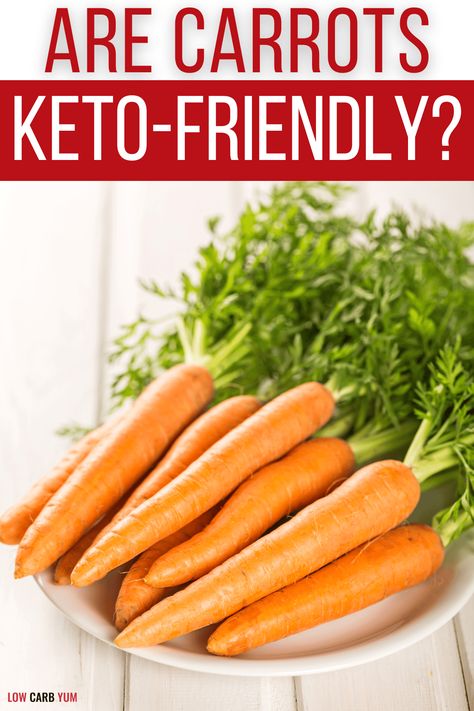 When following a keto diet, there are certain vegetable do's and don'ts. While veggies are an important part of all diets, some varieties have high carb counts that could break your ketosis. So are carrots keto-friendly? Read on to find out! Are Carrots Keto Friendly, Keto Vegetable List, Best Keto Vegetables, Keto Approved Vegetables, High Carb Veggies, Low Carb Carrot Recipes, Keto Friendly Vegetables List, Keto Carrots Side Dish, Keto Carrot Recipes