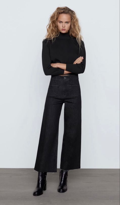 Zara Knit Sweater, Knit Jumpsuit, Zara Knit, Casual Work Outfits, Mode Inspo, Inspired Outfits, Casual Winter Outfits, Outfit Inspo Fall, Zara United States