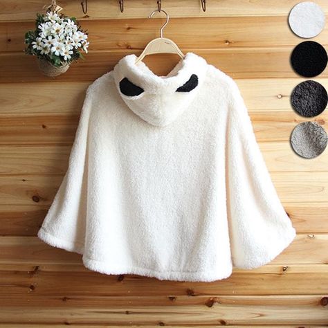 Material: made of fleece and cotton Colors: white/apricot/apricot with black ears/Black/khaki Size reference: Size The side length Length Bottom Opening One Size 52CM/20.47" 56CM/22.04" 198CM/77.95" Cute Hoodies For Teens, Cheap Kawaii Clothes, Hoodies For Teens, Fluffy Hoodie, Cute Hoodies, Kawaii Sweater, Kawaii Hoodies, Dark Academia Clothes, Academia Clothes