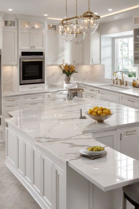 Kitchen quartz counters