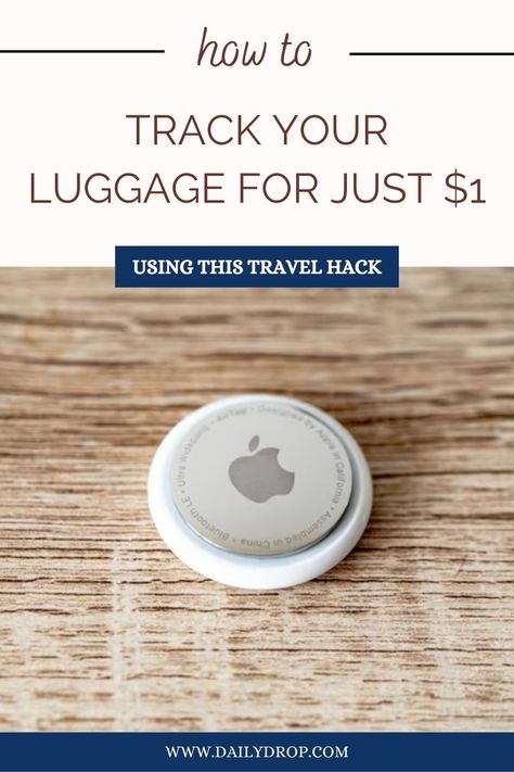 Track your luggage for $1 Air Tags, Air Tag Ideas, Air Tag, Air Tag Luggage, Apple Air Tag, Luggag Etag Havks For Labeling Storage, Affordable Green Luggage Tag For Travel, Cheap Personalized Luggage Tag For Travel, Rectangular Luggage Tag For Travel