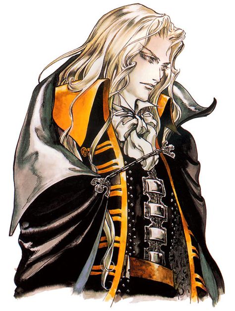 Alucard Portrait Art - Castlevania: Symphony of the Night Art Gallery Castlevania Games, Alucard Castlevania, Castlevania Wallpaper, Castlevania Anime, Dracula Castle, Night Gallery, Incubus, Night Art, Dracula