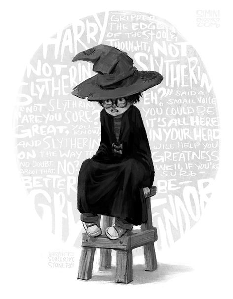 The Sorting Hat on Behance Simini Blocker, Fantastic Beasts Series, The Sorting Hat, Hat Illustration, Harry Potter Sorting, Harry Potter Sorting Hat, Hp Harry Potter, Harry Potter Artwork, Reading Rainbow